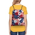 thumbnail image 4 of Vsdgher American Stars2 Drawstring Backpack Water Resistant String Bag Sports Sackpack Gym Sack for Men Women, 4 of 6