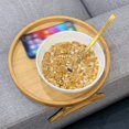 thumbnail image 3 of HLONK Sofa Arm Clip Table  Multi-Function Table Couch Arm Table  Bamboo Sofa Tray Table Clip On Side Table for Wide Couches Arm  Foldable Couch Tray  Armrest Table For Eating  Drinks Snac, 3 of 9