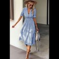 thumbnail image 3 of Vestido de Rayas Azul XL, 3 of 4