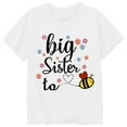 thumbnail image 3 of MIXUE Juniors Girls Tops & T-Shirts Summer Letter Print Round Neck Short Sleeve Fashion Casual Pullover T Shirts Sportwear,White,12-13 Years, 3 of 4