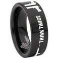 thumbnail image 3 of Think Twice Tungsten Carbide Ring, 3 of 9