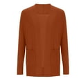 thumbnail image 5 of Gift for Girls Ofreoo Womens Cardigan Sweaters Casual Long Sleeve Solid Pocket Ladies Fall Outfits for Women 2024, 5 of 6