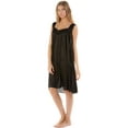 thumbnail image 1 of Casual Nights Women's Satin Lace Sleeveless Night Gown, 1 of 2