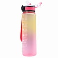 thumbnail image 2 of Botella de fitness de gimnasio de 1000 ml con botella de agua fría de paja para la oficina de la escuela al aire libre JShteea El nuevo, 2 of 8