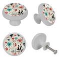 thumbnail image 4 of Valentine's Day Fluorescent Drawer Pulls: Round 4-Pack with Glow-in-the-Dark Knobs for Cabinets, Wardrobes, Dressers - Furniture Décor, 4 of 6