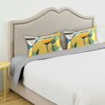 thumbnail image 3 of Yayeee Pillowcase Standard Size Set of 2 Satin Wrinkle Resistant Pillow Case, Yellow Glasses, 3 of 7