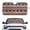 Red Boho, variant on Garronmavis Red Boho Automotive Windshield Sunshades for for Car Truck Van SUV Fashion Sunshade for Car Front Window Foldable Interior Accessiores Reflect UV Sun and Heat and Protect Your Car