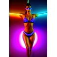 thumbnail image 4 of Stephen Chambers 23x32 Black Modern Wood Framed Wall Art Titled - Neon Venus 7, 4 of 6