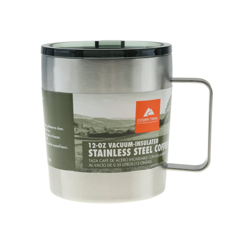 Ozark Trail 12-oz Double Wall Vacuum-sealed Stainless Steel Coffee Mug BPA  Free