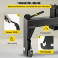thumbnail image 6 of VEVOR 3-Point Quick Hitch, 3000 LBS Lifting Capacity Tractor Quick Hitch , Adaptation to Category 1 & 2 Tractors, No welding & 5 level Adjustable bolt, 6 of 9