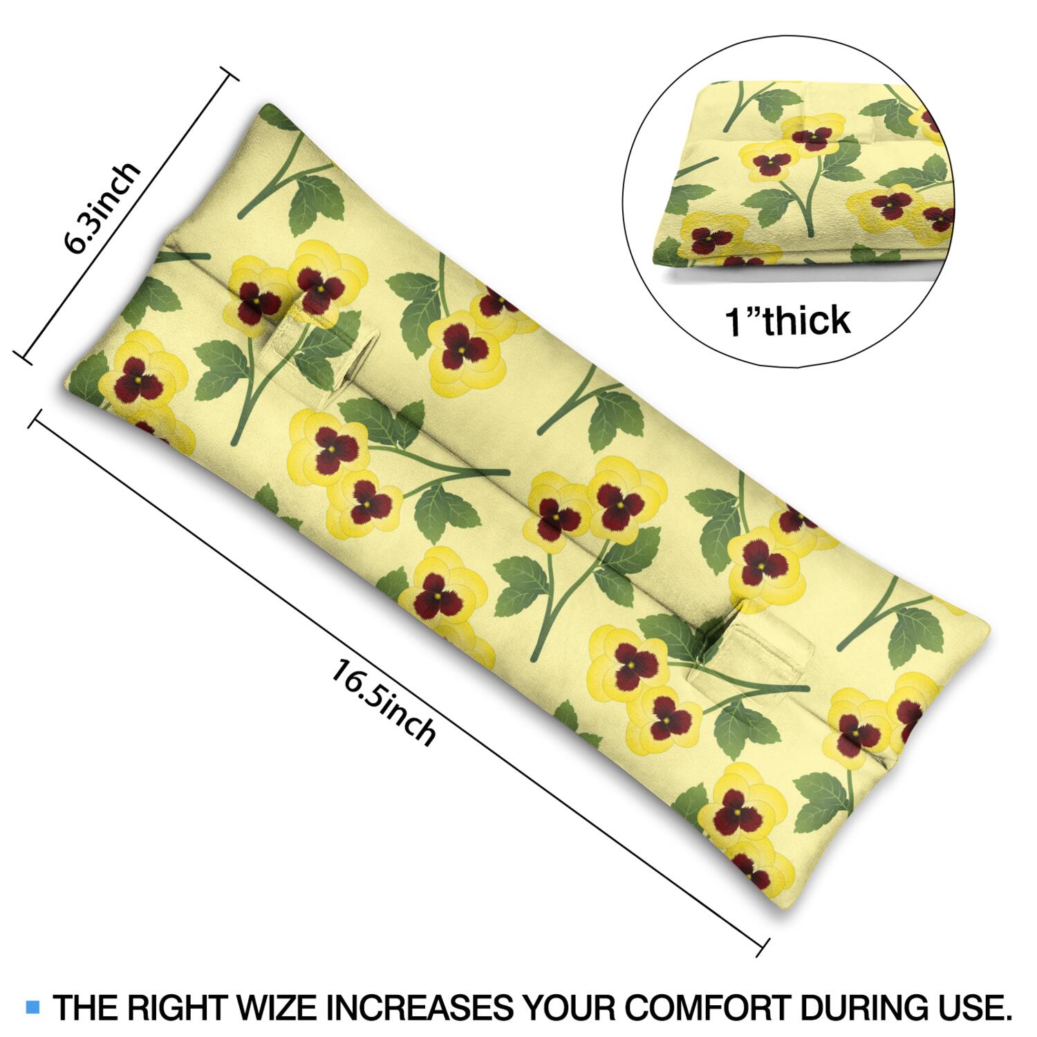Aesthetic Watercolor Flower Mastectomy Pillow - Artistic Seatbelt Cushion for Car