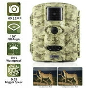 LESHP 12MP Digital Trail Camera Game Hunting Camera With 60掳 Camera Lens 2.4" LCD Screen Scouting Surveillance Camera IP65