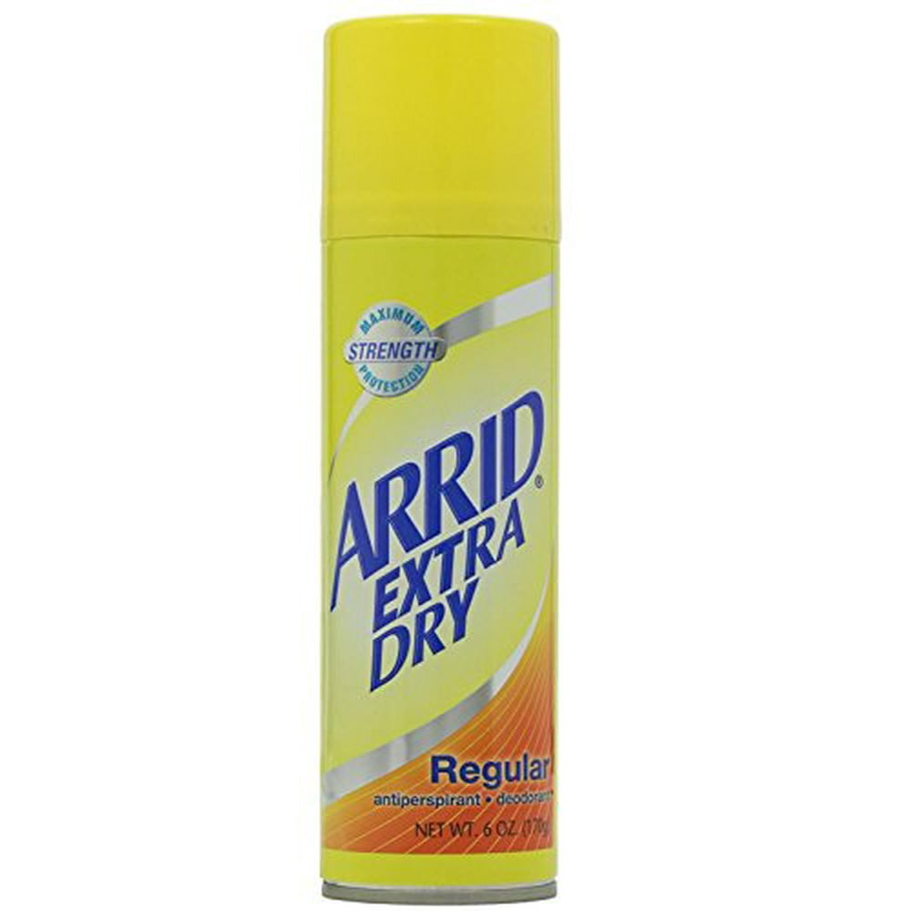 5 Pack ARRID Extra Dry AntiPerspirant Deodorant Spray Regular 6 oz