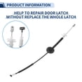 thumbnail image 4 of Cable de pestillo de puerta Unique Bargains No.LR013916 para Land Rover Range Rover Sport 10-13 Frontal Izquierdo, 4 of 6