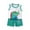 Green A, variant on Ahuyic Toddler Kids Clothing Set,Kids Casual Outfits,Children's Sleeveless Round Neck Top Elastic Waist Shorts Casual Two-piece Set
