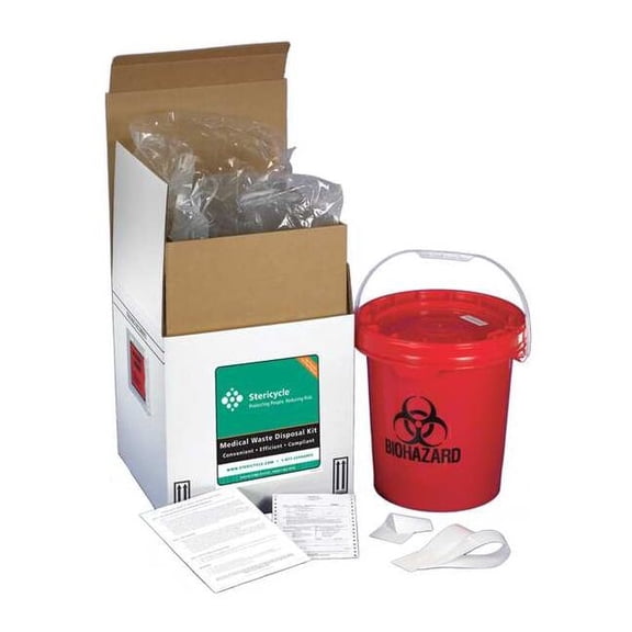 Stericycle Reg Med Waste Mailback System,5 Gal 5GWMV5