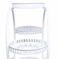 thumbnail image 6 of TFCFL 6 Trays Metal Plant Stand Display Shelf Holder Garden Flower Pot Rack with Wheels White, 6 of 15