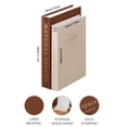 thumbnail image 5 of Aokeyee Decorative Books Storage Boxes Set of 2 Linen Fabric Textured Faux Books for Coffee Table & Office Bookshelf Decor, 5 of 9