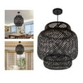 thumbnail image 4 of kusrkot Luminaire Suspendu Moderne en Bambou E27 Éclairage en Rotin L, 4 of 9