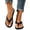 Black, variant on Women Solid Faux Leather Strap Classic Thong Flat Flip Flop Sandals Slip On Minimalist Footwear For Beach Outdoor Daily Summer Casual Walking Errands