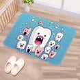thumbnail image 5 of Tooth Polyester Non-Slip Machine Washable Indoor Door Area Office Rug, 5 of 6