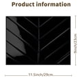thumbnail image 5 of DEWOO 10 Sheets Thicker Herringbone Peel and Stick Backsplash, 11.5”×9” Stick on Wall Tiles, Self Adhesive Tile Sticker for Kitchen Backsplash and Bathroom, Black, 5 of 15