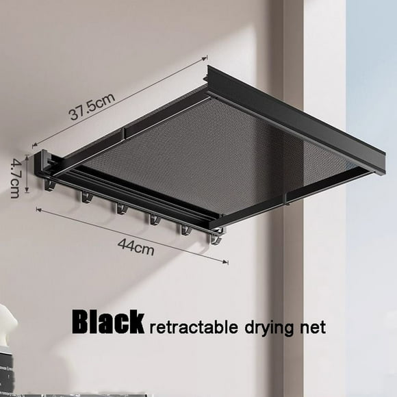 Ganchos para colgar en el balcón, tendedero de aluminio, plegable, sin perforaciones, retráctil, para calcetines y zapatos.