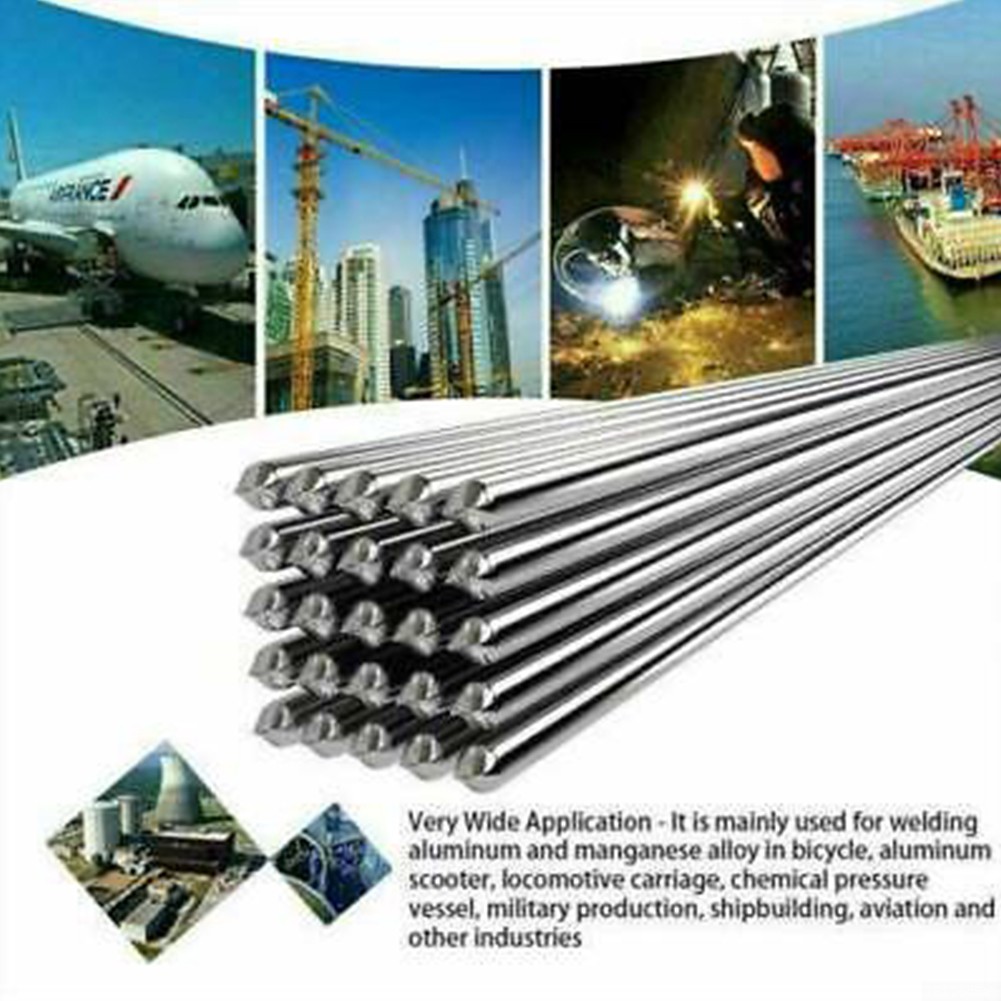 Easy Melt Welding Rods Low Temperature Aluminum Wire Brazing 10pcs 1.6mmx330mm
