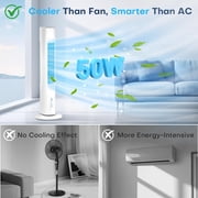 35 Evaporative Cooler, Swamp Cooler w/4 Ice Packs, 3 Speeds, 25ft Remote & 7H Timer, 90°Oscillating, Windowless Portable Air Conditioner for Bedroom Indoor