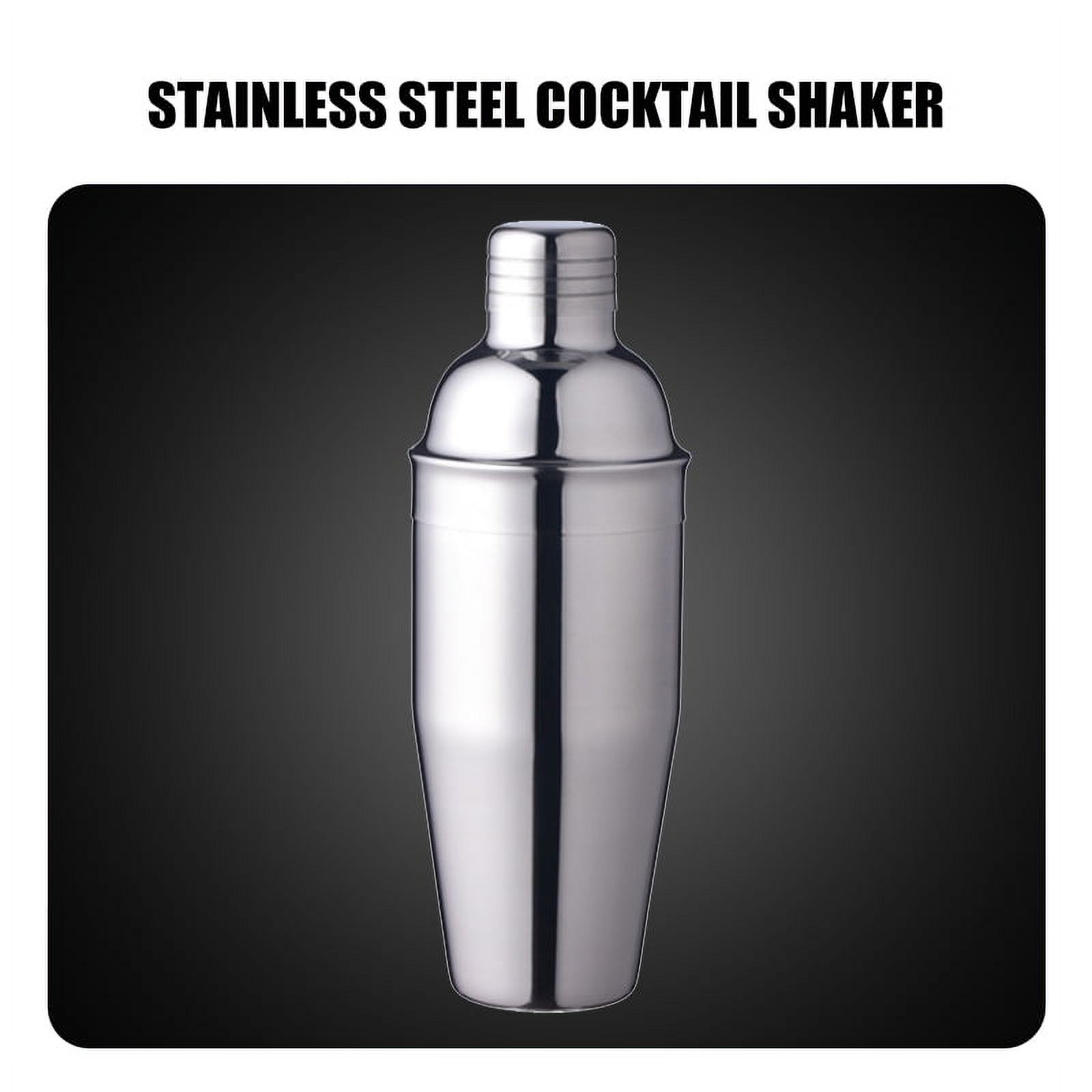 VONTER Shaker,Bartender Kit,Cocktail Shaker Set Drink Bar, Professional Stainless Steel Shaker Bar,Cocktail Shaker Stainless Steel Martini Shaker,(18/8 grade stainless steel,750ml) - image 2 of 8