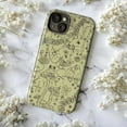 thumbnail image 5 of Whimsical Nature Sketch Phone Case, Hand-Drawn Rabbit, Frog, and Mushrooms on Olive Green, Protective Cover for iPhone 16 15 14 13 12 11 Pro Max Mini, 5 of 6