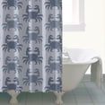thumbnail image 4 of 72x72 Funny Crab Shower Curtain with Hooks, Cute Ocean Animal Print Waterproof Curtain for Kids Bathroom or Beach Decor, 4 of 5