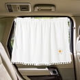 thumbnail image 4 of PRETXORVE Car Curtains Car Curtain Shading Curtain Cloth Art Car Sunscreen Heat Insulation Shading Curtain Cute Car Interior Accessories, 4 of 8