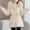 Beige, variant on Olyvenn Detachable Quilted Parka Jacket Long Sleeve Women Long Winter Faux Fur Collar Drawstring Waist Puffer Jackets Coffee M