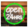 thumbnail image 1 of Letrero De Neón LED "Abierto Las 24 Horas" Para Pared, Ideal Para Decorar Negocios, Cafeterías, Bares, Restaurantes, Tiendas O Escaparates 43cm, 1 of 2