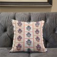 thumbnail image 6 of Amrita Sen Designs  20 x 20 in. Hamsa Hand Paisley Duo Broadcloth Indoor & Outdoor Zippered Pillow - Off White & Red, 6 of 6