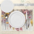 thumbnail image 3 of Ambesonne Spring Place Mats Set of 4, Farmhouse Dreamy Lavenders, Standard Size, Mustard Dried Rose Pearl, 3 of 5