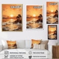 thumbnail image 4 of Designart "Golden Sunrise formd III" Nautical & Beach Floater Framed Canvas Wall Art, 4 of 7