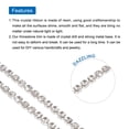 thumbnail image 3 of Uxcell 11 Yard 2.5mm Crystal Rhinestone Diamond Close Chain Trim Trimming Claw Cup Chain Silver White, 3 of 4