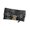 Black, variant on Compact Envelope Purse with Attached Wrist Strap, Print Exterior, PU Leather Body and Geometric Front Clasp