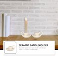 thumbnail image 4 of EeaseMX 2 candelabros de cerámica para decoración de escritorio de estilo nórdico, elegantes, 4 of 8