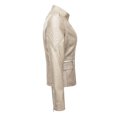 thumbnail image 6 of HAPIMO Women'S Faux Leather Jacket Plus Size Fall Motorcycle Biker Clothes Outfits Short Fashion Coat Pockets Stand Collar Beige L, 6 of 6