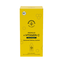 Propolis Liposomal Vitamin C by Beekeeper's Naturals, 1000mg Vitamin C, Propolis & Organic Honey, Supercharged Immune Support & Increased Bioavailibity for Max Absorption, 10 Count