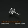 thumbnail image 4 of Uxcell Push Pins, Round Plastic Thumb Tacks Steel Point, Clear 100 Pack, 4 of 5