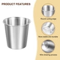 thumbnail image 4 of 4 Pcs 304 Stainless Steel Cups,6.76oz/200ml Water Glasses Cup Metal Tumbler Silver, 4 of 7