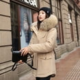 thumbnail image 4 of Hueook Jackets for Women Fall Clothes Women's Plus Size Zip Hooded Jacket Casual tops Coat with Pockets Fall Winter Fashion Cardigan, 4 of 7