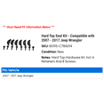thumbnail image 2 of Hard Top Seal Kit - Compatible with 2007 - 2017 Jeep Wrangler 2008 2009 2010 2011 2012 2013 2014 2015 2016, 2 of 2