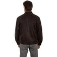 thumbnail image 2 of Scully Mens Chocolate/Cognac Leather Bomber Jacket XL, 2 of 2