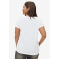 thumbnail image 2 of ellos Women's Plus Size Love Graphic Tee - 6X, White Heart, 2 of 6