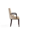 thumbnail image 6 of Manhattan Comfort Shubert 19.75" Faux Leather Dining Armchair in Tan (Set of 2), 6 of 11